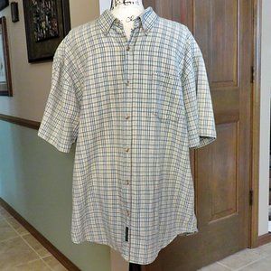 US EXPEDITION Cotton Plaid Button Down Shirt - Size L - EUC